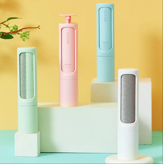 2-in-1 Reusable Pet Hair Remover & Self-Cleaning Lint Roller for Dogs & Cats