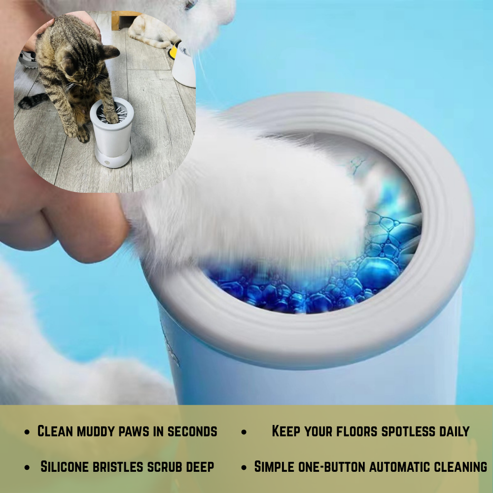 Muddy Paw Cleaner for Dogs & Cats – Automatic Silicone Foot Washer