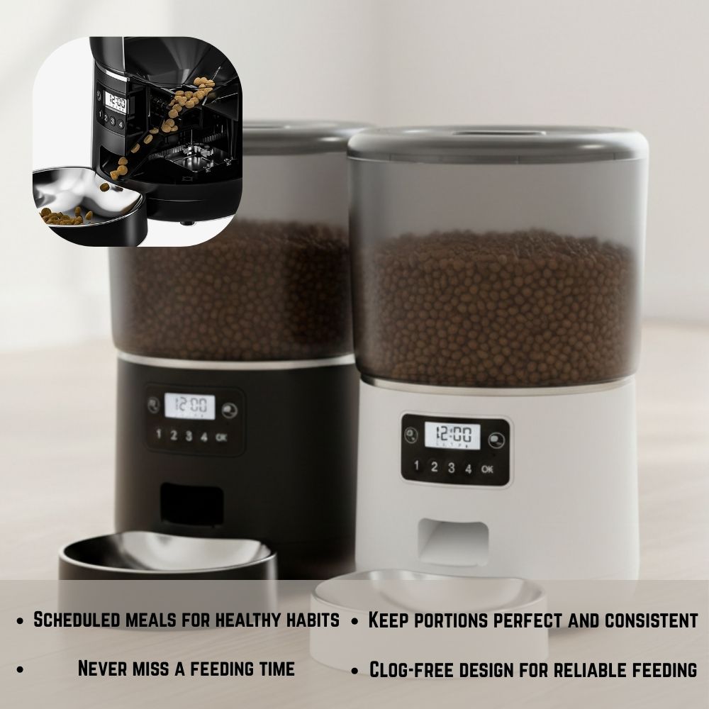 Smart Automatic Cat Feeder – Scheduled Portion Control for Pets