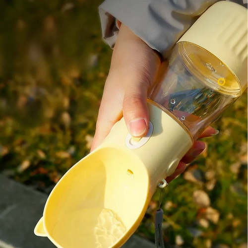 2-in-1 Dog Travel Water Bottle & Food Container – Leakproof