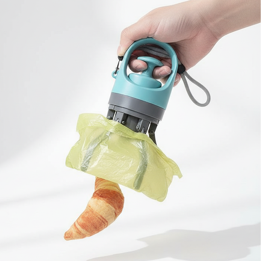 Hygienic Dog Poop Scooper – One-Handed Waste Collector