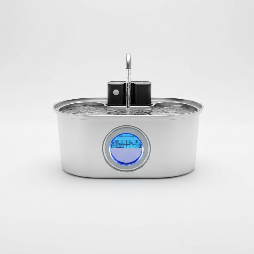 Ultra-Quiet Cat Water Fountain – Filtered Fresh Flow for Cats