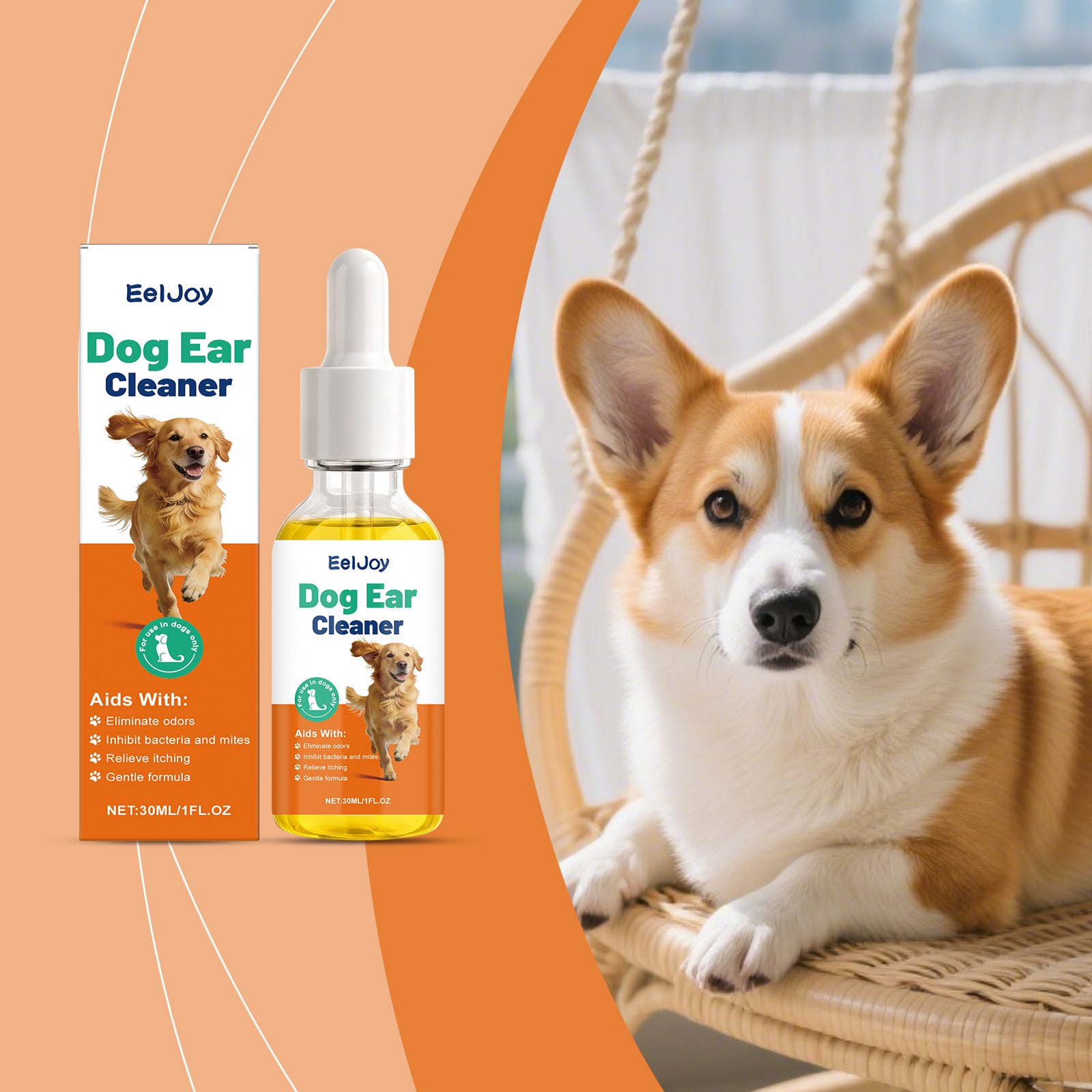 Soothing Pet Ear Cleaner – Fast-Acting Solution for Wax & Odour Relief | 30ml